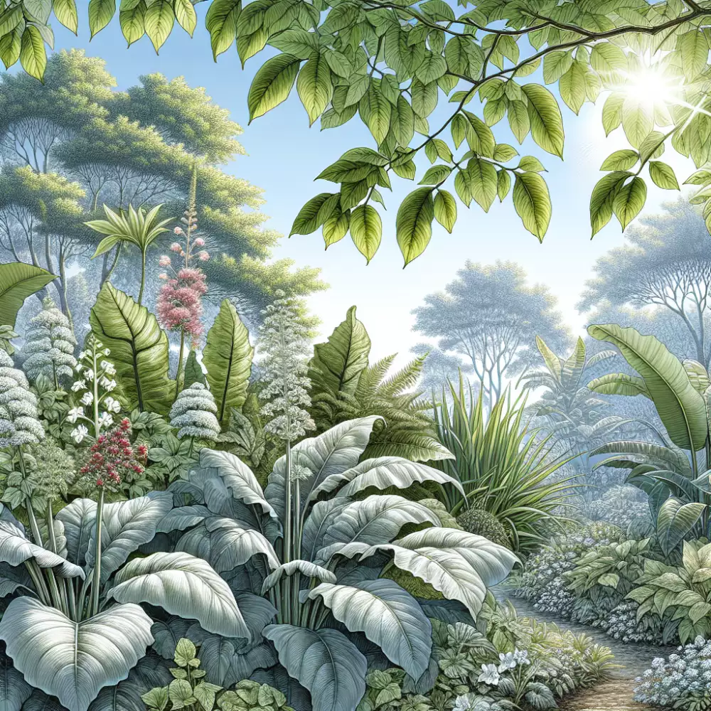 zahradní rostliny s velkými listy