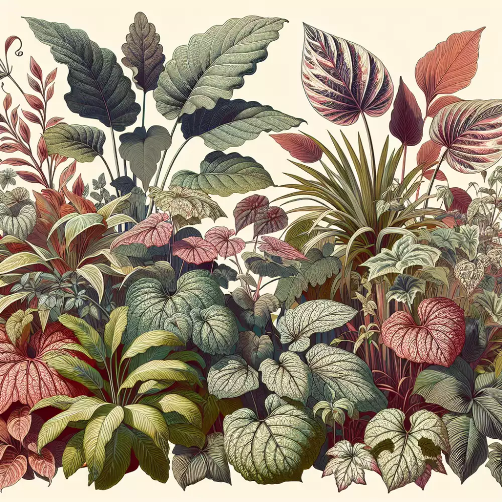 zahradní rostliny s velkými listy