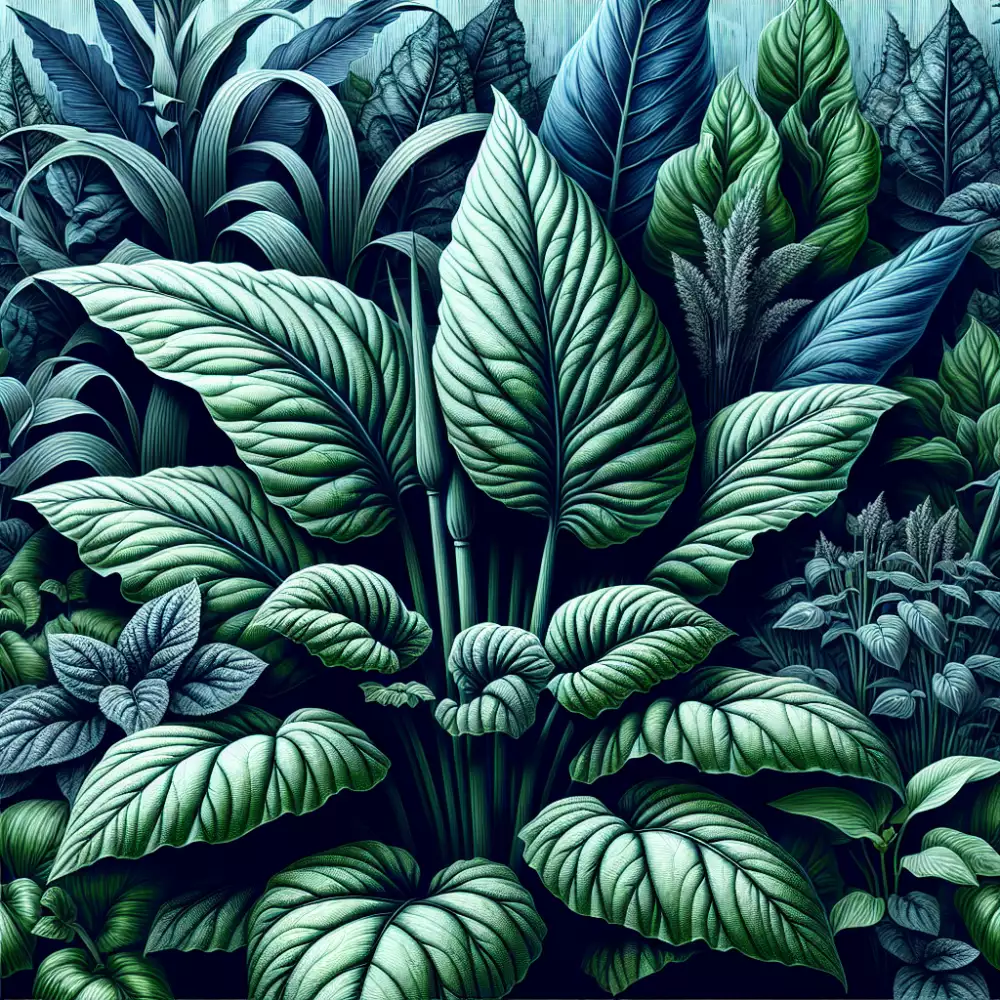 zahradní rostliny s velkými listy