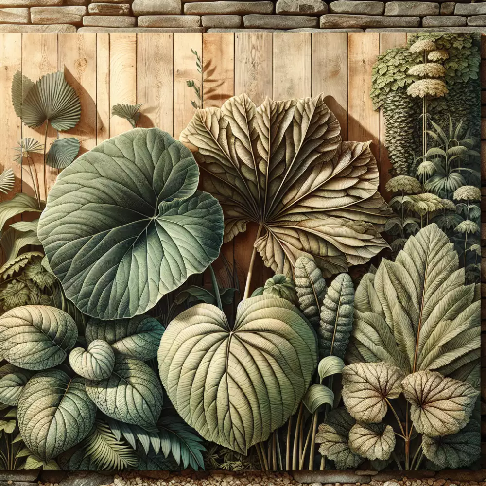 zahradní rostliny s velkými listy